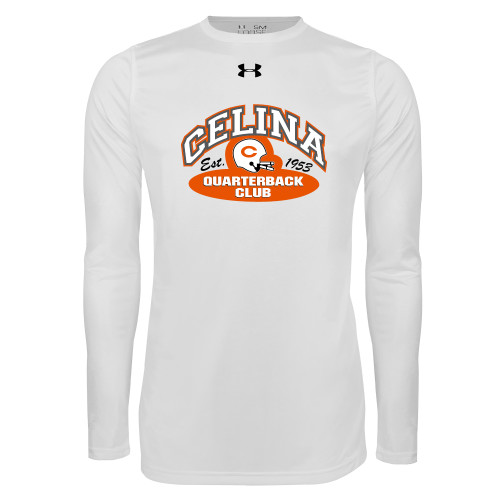 Celina High School Under Armour White Long Sleeve Tech Tee