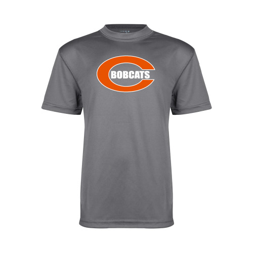  Youth Performance Grey Concrete Tee - C - Bobcats