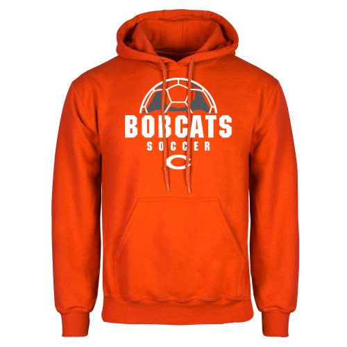  Orange Fleece Hoodie - Soccer Ball