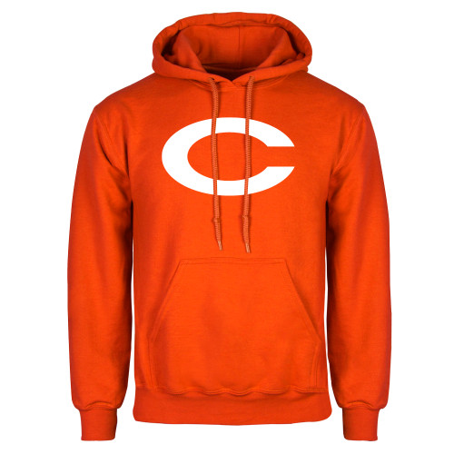  Orange Fleece Hoodie - C