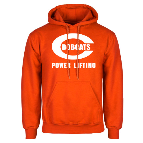  Orange Fleece Hoodie - Power Lifting