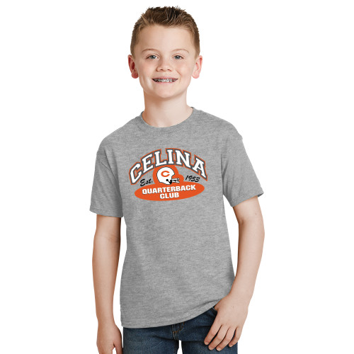  Youth Grey T Shirt - Celina Quarterback Club