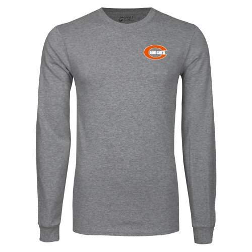  Grey Long Sleeve T Shirt - C - Bobcats