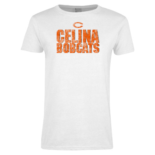 Celina High School Womens White Short Sleeve Tee
