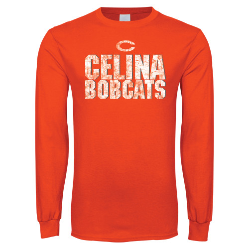 Celina High School Orange Long Sleeve T-Shirt