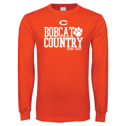 Celina High School Orange Long Sleeve T-Shirt
