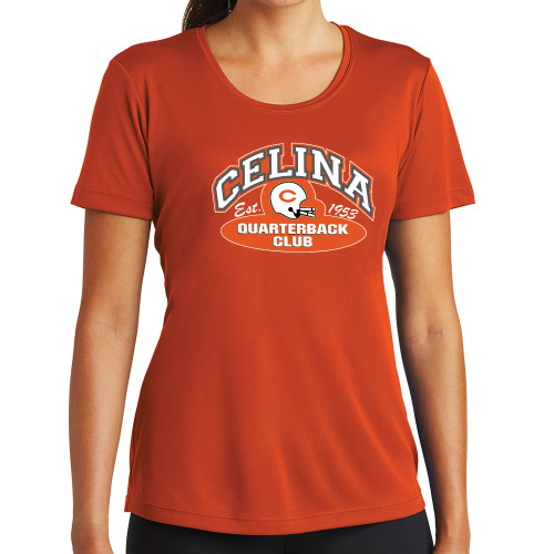 Celina High School Womens Orange Performance Tee