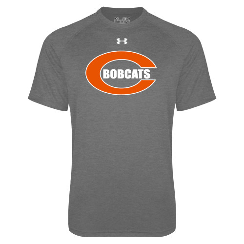  Under Armour Carbon Heather Tech Tee - C - Bobcats
