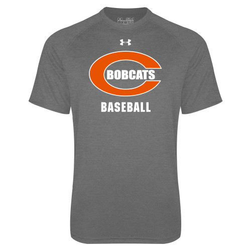  Under Armour Carbon Heather Tech Tee - Baseball
