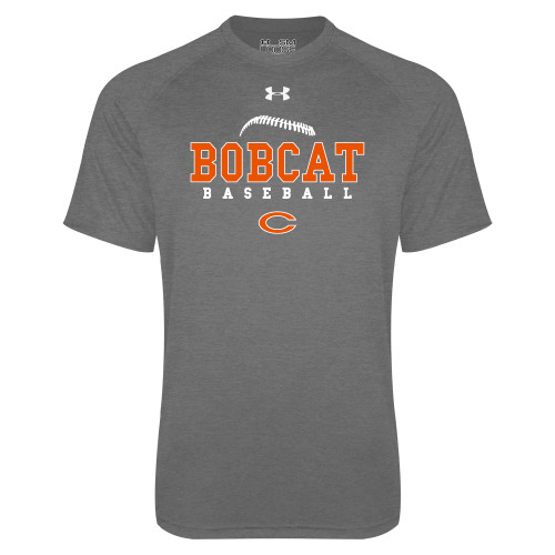  Under Armour Carbon Heather Tech Tee - Baseball Seams