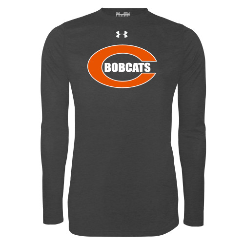  Under Armour Carbon Heather Long Sleeve Tech Tee - C - Bobcats