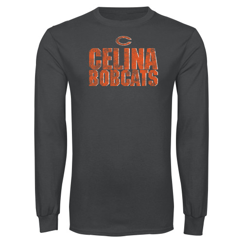 Celina High School Charcoal Long Sleeve T Shirt