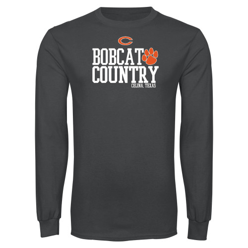 Celina High School Charcoal Long Sleeve T Shirt