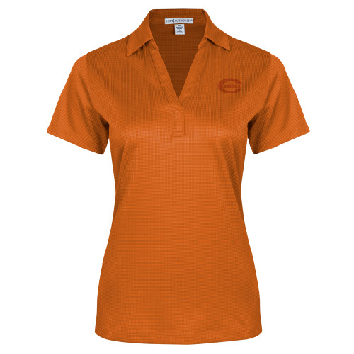  Womens Orange Performance Fine Jacquard Polo - C - Bobcats