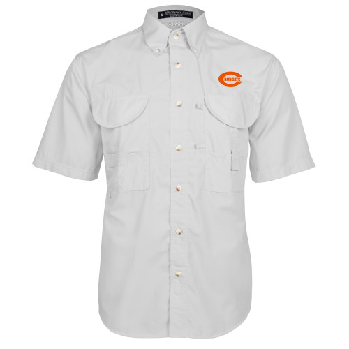  White Fishing Shirt Performance Short Sleeve - C - Bobcats