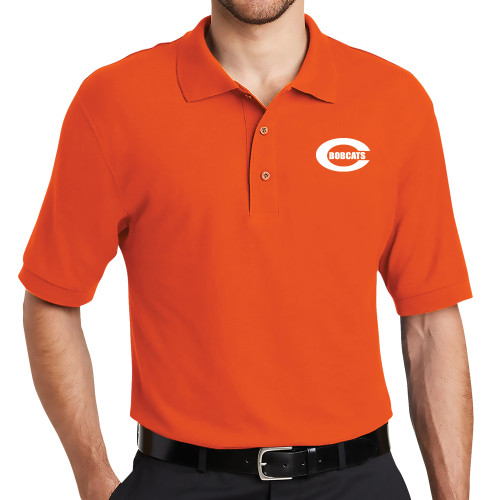  Orange Silk Touch Polo - C - Bobcats