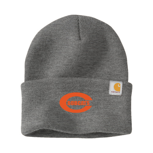  Carhartt Heather Grey Knit Beanie w/Cuff - C - Bobcats