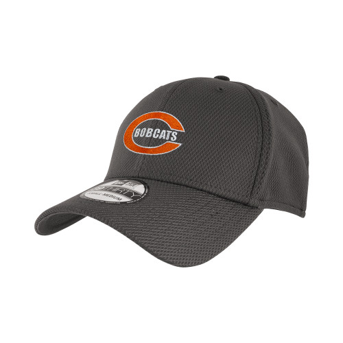  New Era Charcoal Diamond Era 39Thirty Stretch Fit Hat - C - Bobcats