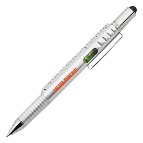  6 in 1 Silver Ballpoint Pen - Celina Bobcats Flatmark