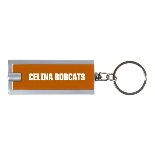  Turbo Orange Flashlight Key Holder - Celina Bobcats Flatmark