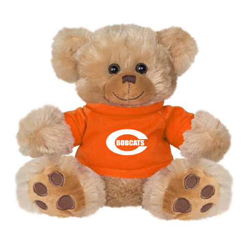  Plush Big Paw 8 1/2 inch Brown Bear w/Orange Shirt - C - Bobcats