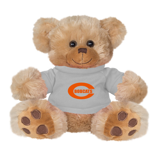  Plush Big Paw 8 1/2 inch Brown Bear w/Grey Shirt - C - Bobcats