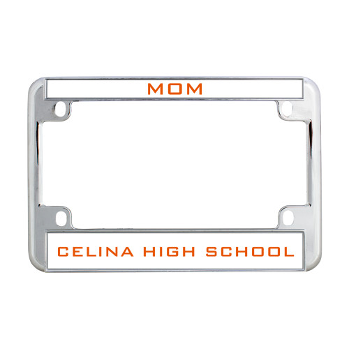  Metal Motorcycle License Plate Frame in Chrome - Mom