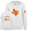 Thumbnail image for  ENZA Womens White V Notch Raw Edge Fleece Hoodie