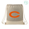 Thumbnail image for  Split Recycled Cotton Grey/Natural Drawstring Bag