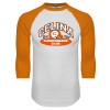 Thumbnail image for  White/Orange Raglan Baseball T Shirt