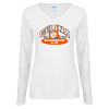 Thumbnail image for  Womens White Long Sleeve V Neck Tee