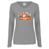 Thumbnail image for  Womens Grey Long Sleeve V Neck Tee 