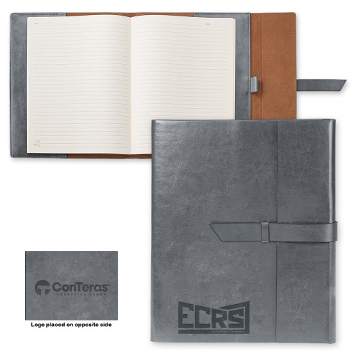 Fabrizio Grey Portfolio w/Loop Closure-ECRS Engraved