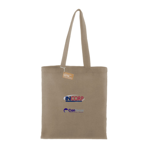 Recycled Cotton Twill Natural Tote-Incorp ConTeras Cobrand