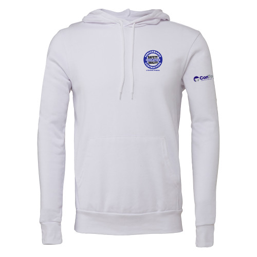 Bella + Canvas White Fleece Hood-Performance Insulation Contractors