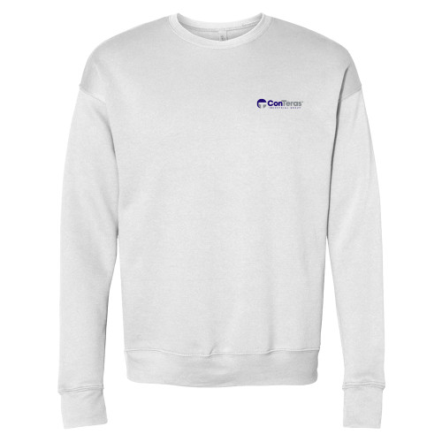 Bella + Canvas White Fleece Crew-ConTeras Industrial Group