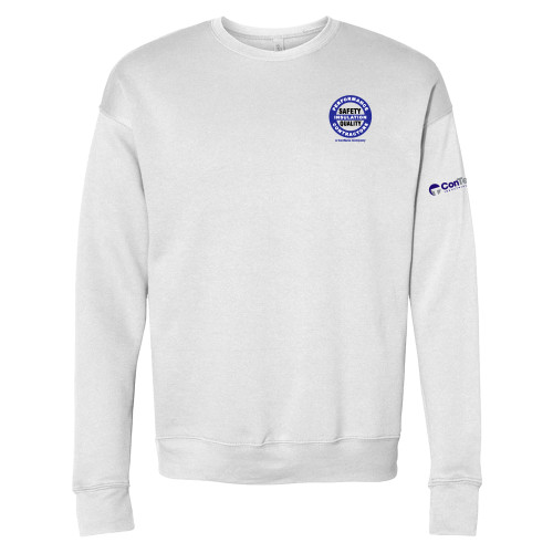 Bella + Canvas White Fleece Crew-Performance Insulation Contractors