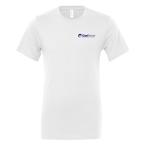 Bella + Canvas White Jersey Cotton T Shirt-ConTeras Industrial Group