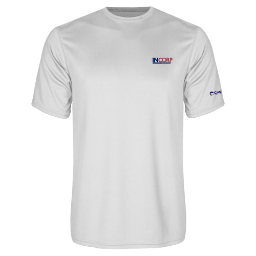 White Performance Tee-Incorp