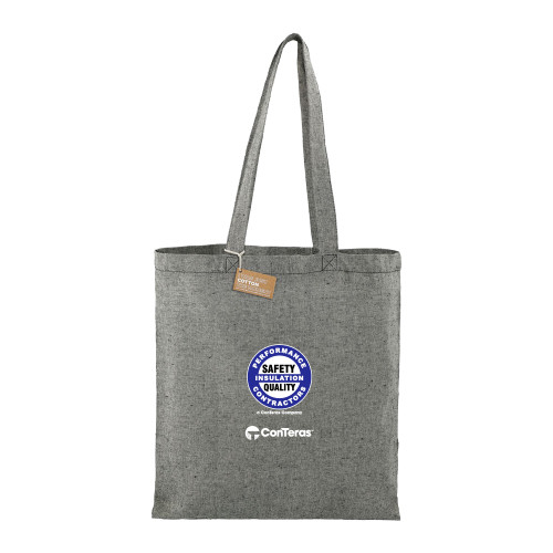 Recycled Cotton Twill Black Tote-Performance Insulation Contractors ConTeras CoBrand
