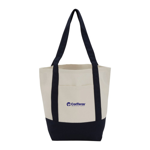 Mini Black Recycled 8oz Cotton Canvas Tote-ConTeras Industrial Group