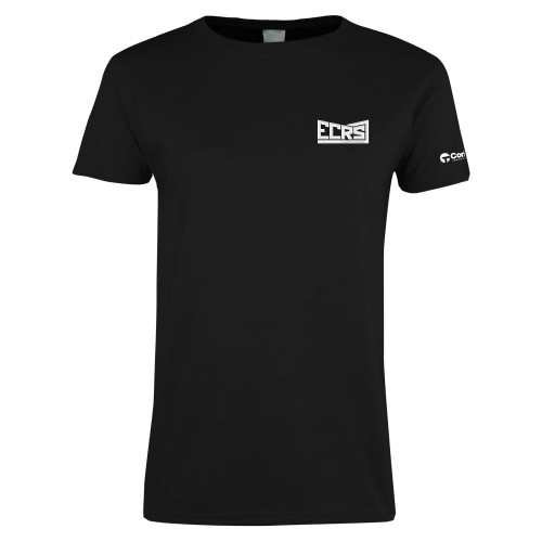 Womens Black Short Sleeve Tee-ECRS