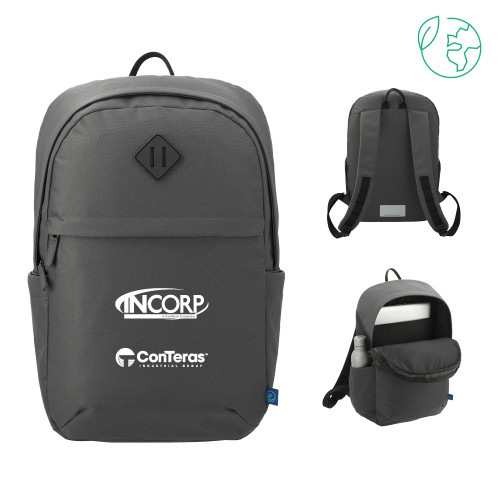 Repreve Charcoal Ocean Commuter Computer Backpack-Incorp ConTeras Cobrand