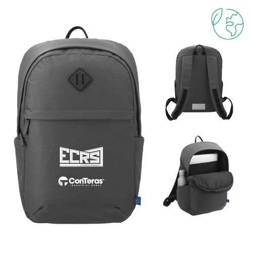 Repreve Charcoal Ocean Commuter Computer Backpack-ECRS ConTeras Cobrand