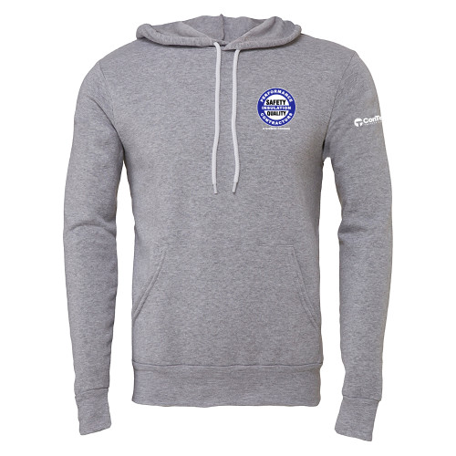 Bella + Canvas Heather Grey Fleece Hood-Performance Insulation Contractors