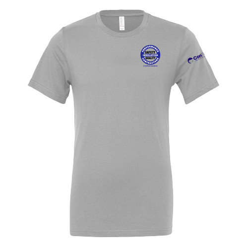 Bella + Canvas Ash Grey Jersey Cotton T Shirt-Performance Insulation Contractors