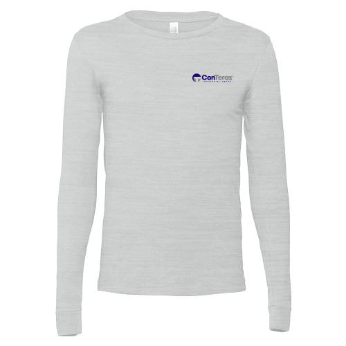 Bella + Canvas Ash Grey Jersey Cotton Long Sleeve T Shirt-ConTeras Industrial Group
