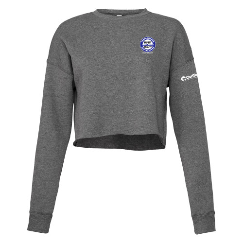 Bella + Canvas Womens Deep Heather Cropped Fleece Crew-Performance Insulation Contractors