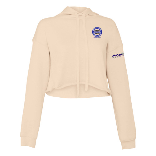 Bella + Canvas Womens Heather Dust Cropped Fleece Hood-Performance Insulation Contractors