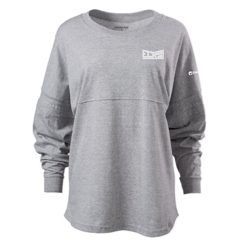 Boxercraft Womens Oxford Grey Heather Pom Pom Jersey Tee-ECRS